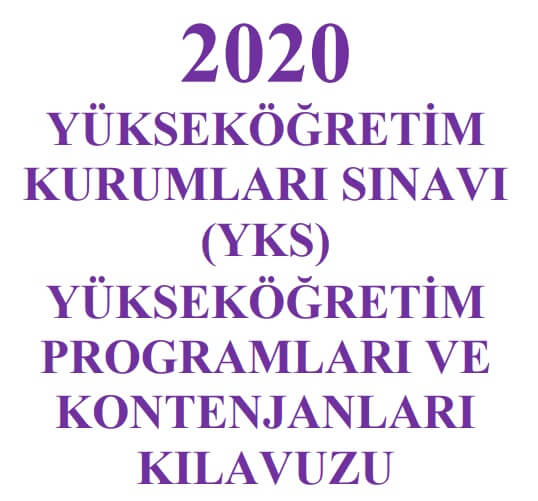 YKS Üniversite Kontenjanları Klavuzu 2020