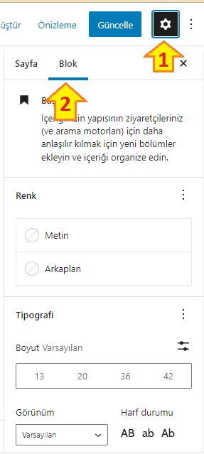 WordPress-Block-Kodlama-Oluşturma-Kodlama-Gutenberg-block-ayarları